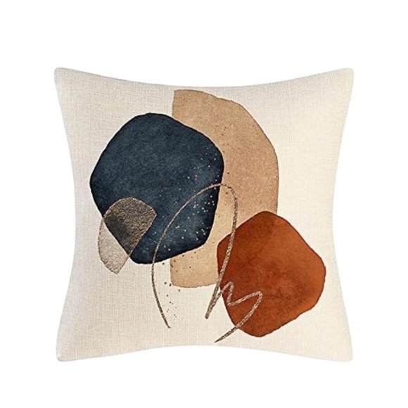 NIP Set of 2 Abstract Art Throw Pillow - Picture 1 of 5